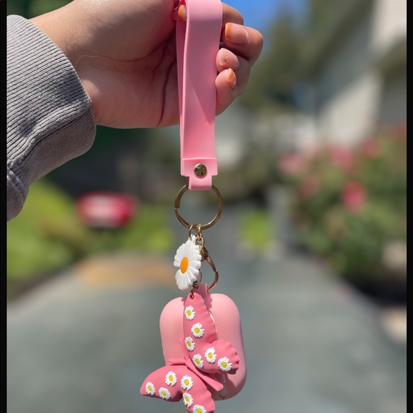 Pink Butterfly Charm AirPod Pro Case - Picture 3 of 3
